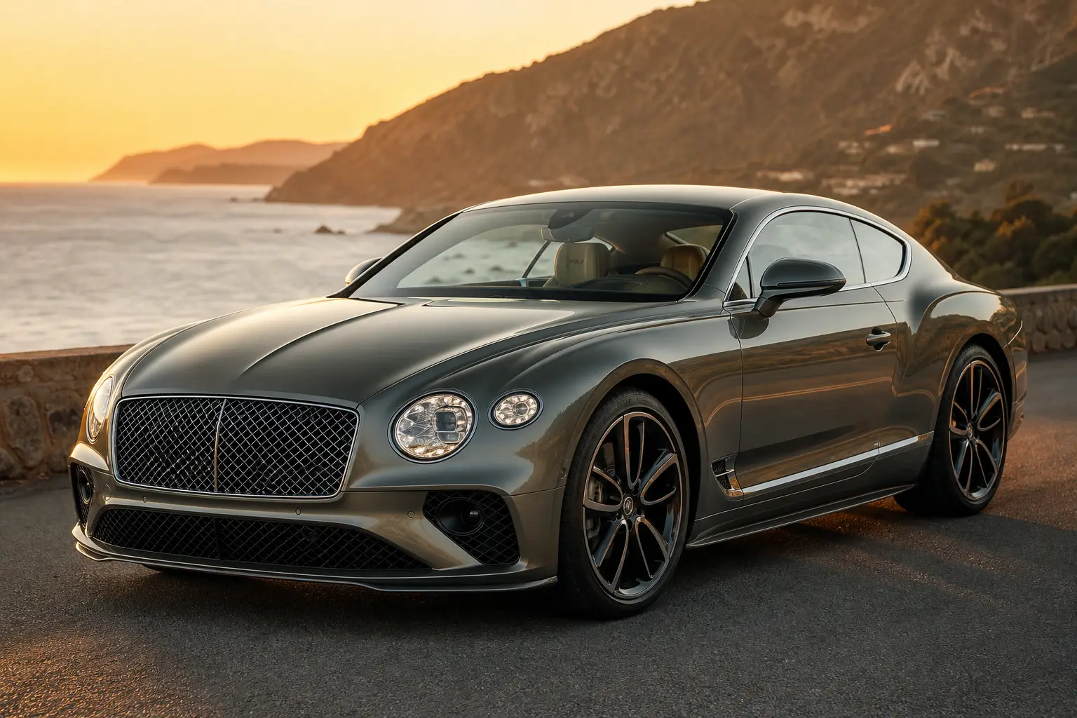 Bentley Torcal — вид спереду збоку; ключові характеристики Torcal